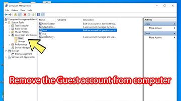 How to remove guest account windows 10