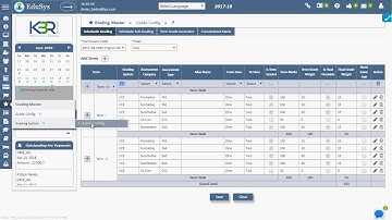 How Grading System is implemented using School Management System