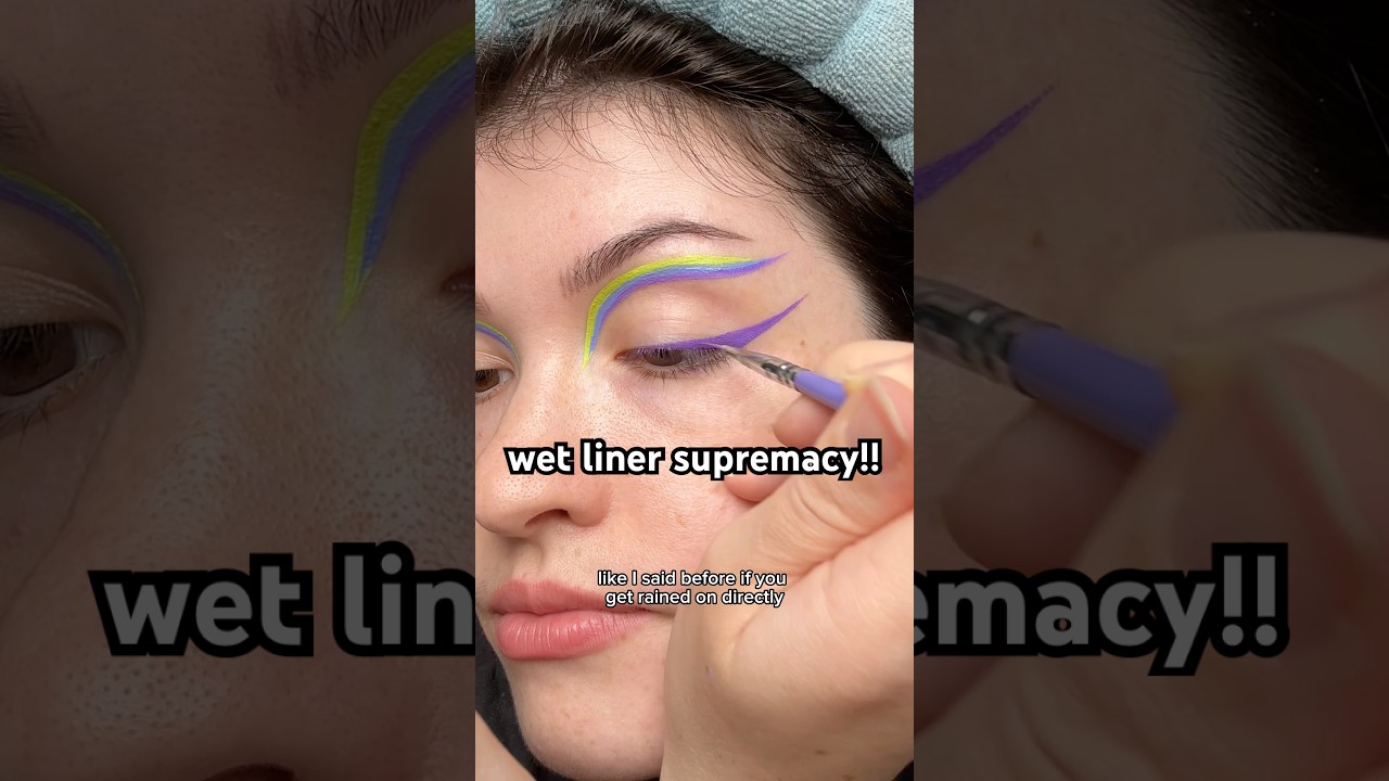 water activated eyeliner is the BEST graphic liner formula!💦