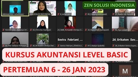 Pelatihan Dan Kursus Akuntansi Level Basic - Pertemuan ke 6