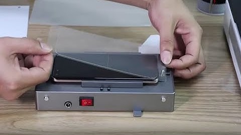 How To Use Universal UV Lamination Machine - Mobile Screen Protector Film(apply mobile skin)