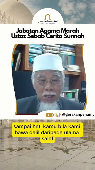 Jabatan Agama Marah Ustaz Sebab Cerita Sunnah | Ustaz Rasul Dahri Rahimahullah