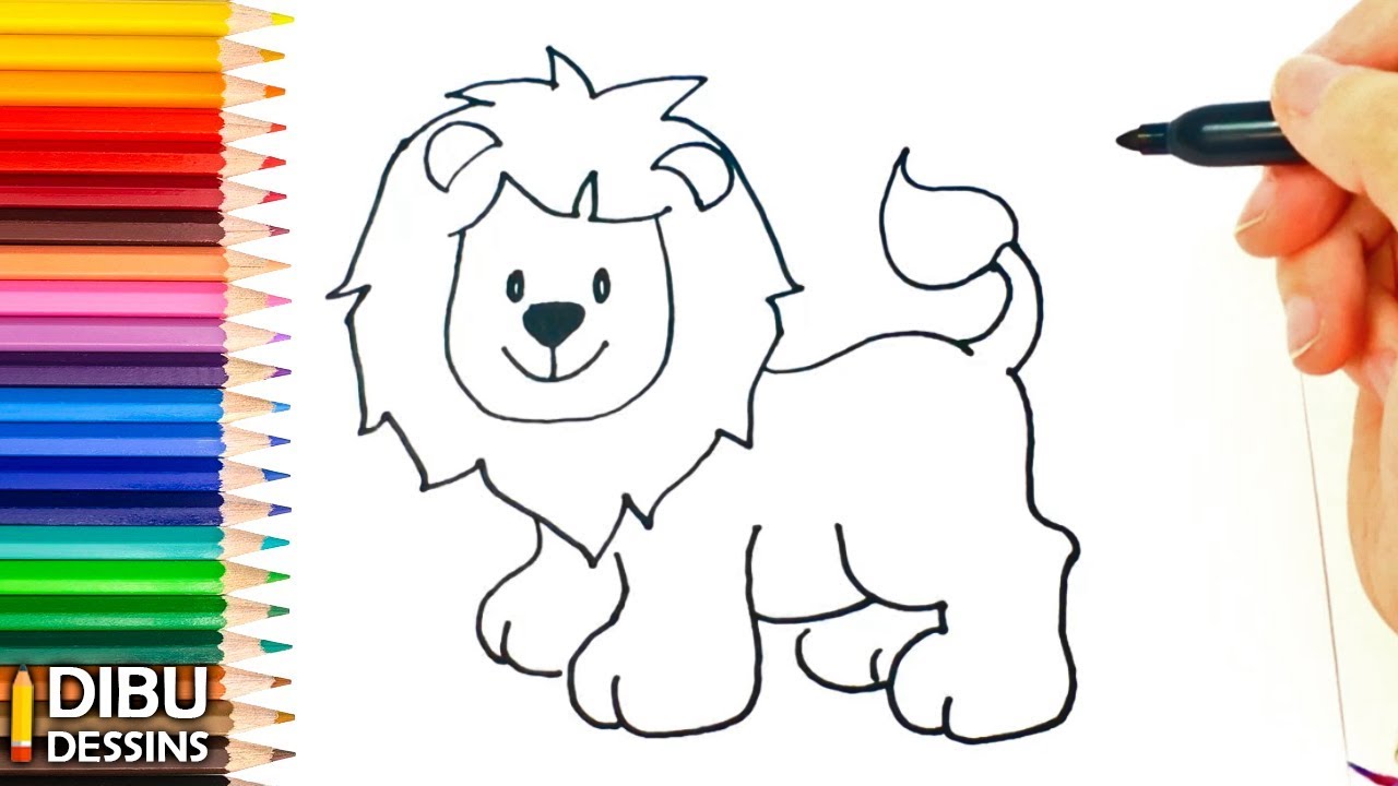 Comment Dessiner Un Lion Dessin De Lion Youtube