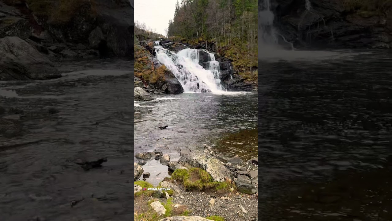 🇳🇴 beautiful waterfall 