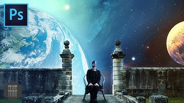 Galaxy Earth Effect Surreal Manipulation - Tutorial Photoshop CS6
