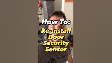 HOW TO: Re-install door security sensor when replacing and exterior door. #howto #diy #remodeltips