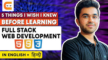 5 THINGS I Wish I KNEW BEFORE Learning FULL STACK Web Development | @CodingNinjasIndia