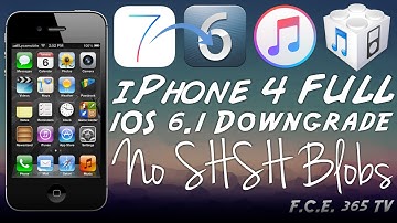 iPhone 4 - Full Downgrade From iOS 7.1.2 to iOS 6.1 No SHSH Blobs Required + Proofs