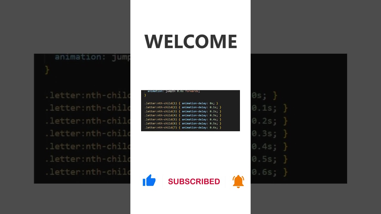 CSS Only Text Animation | HTML CSS Animation ✨ 