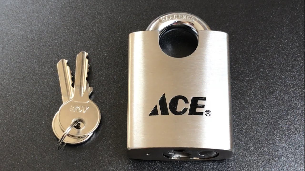 picking a business name [583] Ace 50mm Shrouded Shackle Stainless Padlock Picked and Gutted (Model 5485149)