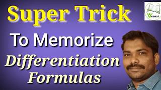 11Th 12Th Std Differentiation Formula Shortcuts How To Memorize Derivative Formulas Easy Trick