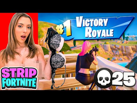 1 KILL = REMOVE 1 CLOTHING PIECE ON FORTNITE | Olivia Sysak ft. @charlparkesx