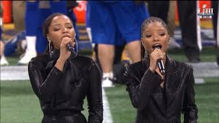 Chloe and Halle sing "America the Beautiful" Suuper Bowl LIII HD 1080p