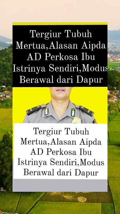 Oknum Polisi Perkosa Ibu Mertua. #politicalnews #polisiindonesia #viralvideo
