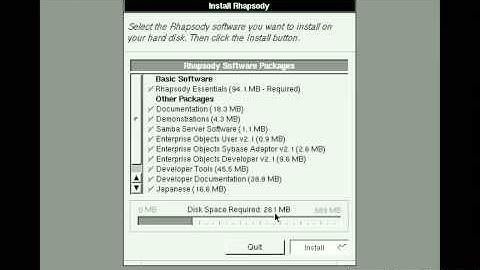 Rhapsody DR1 Install+Boot   Computer