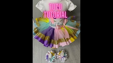 Multicolored Ribbon Trim Tutu Tutorial