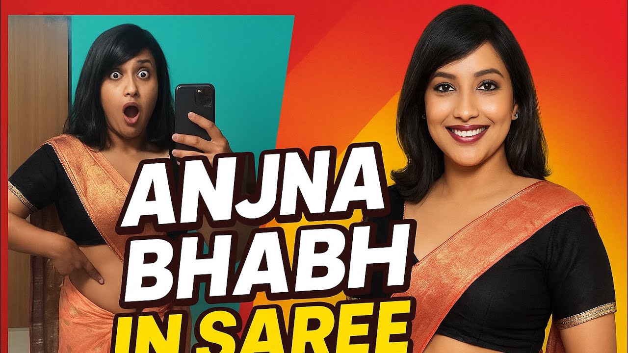 Anjna Bhabhi In Saree | Crossdresser in saree | #trendingsaree #youtube #Saree