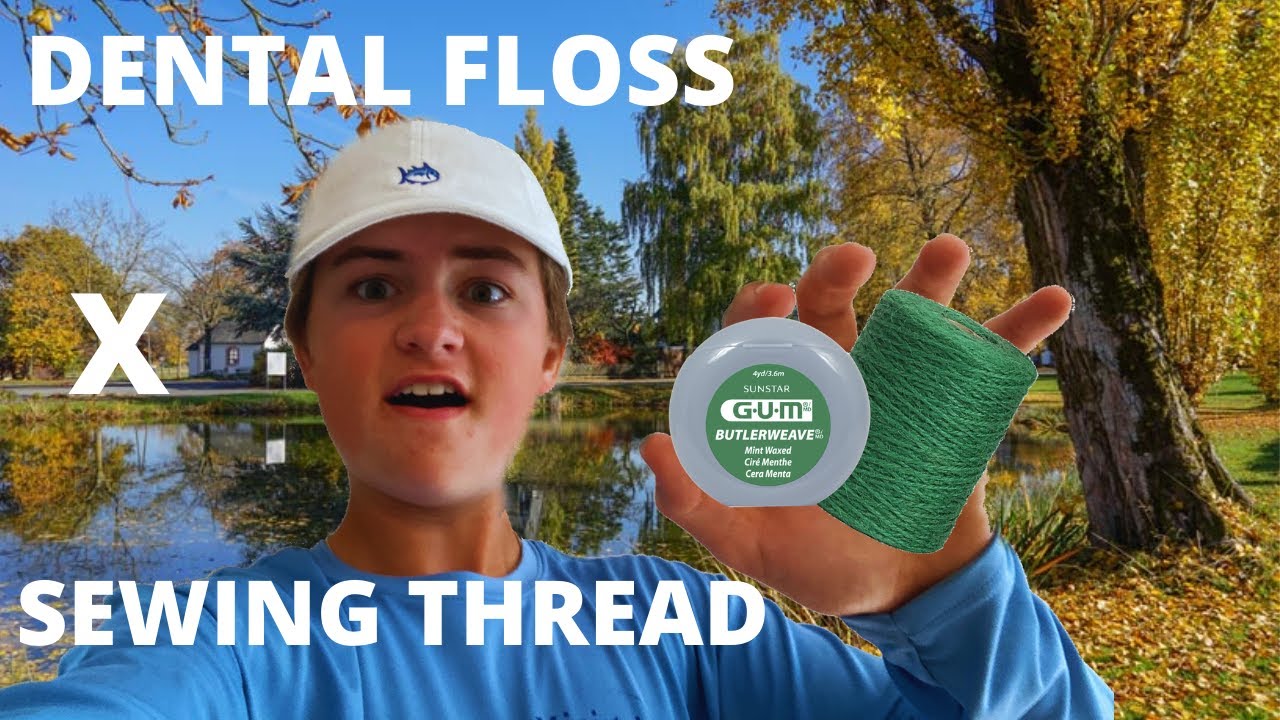 DENTAL FLOSS + SEWING THREAD As FISHING Line CHALLENGE!!! (Insane