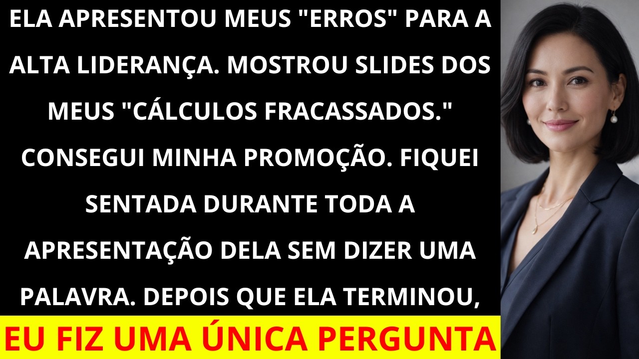 Meu colega de trabalho conseguiu a promoção expondo meus 