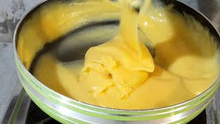 Mudah banget cara buat Fla custard .custard Cream untuk Donat Dan puding