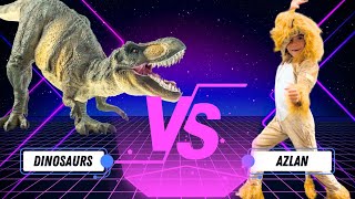 Azlan Rises: Ninja Kidz Fan Luke's Dino Battle Highlight Reel!