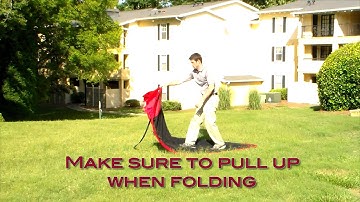 Rukket Practice Net. How to fold the RukkNet properly.