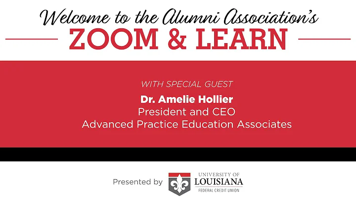 Zoom & Learn: Dr. Amelie Hollier, President and CE...