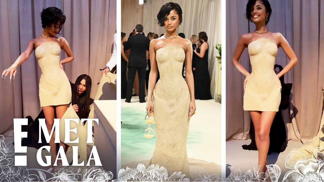 See Tyla Get CUT OUT of Her Met Gala Dress in Behind-the-Scenes Video |  2024 Met Gala