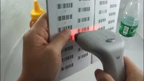 TM168 USB Barcode Scanner Reader Demonstration and Testing 1