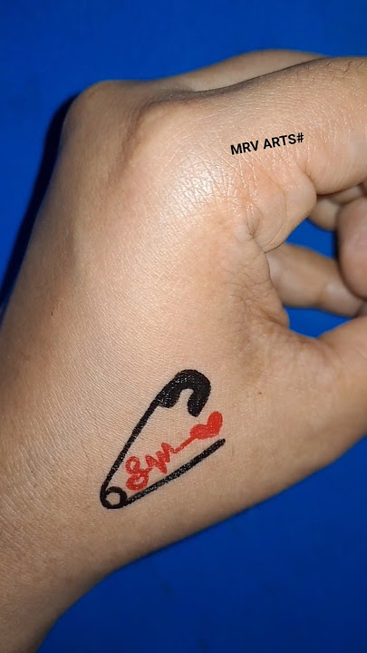 beautiful Pin tattoo 👌🧷❤️ #shorts #viral #2k25 #trending #amazingtattoo