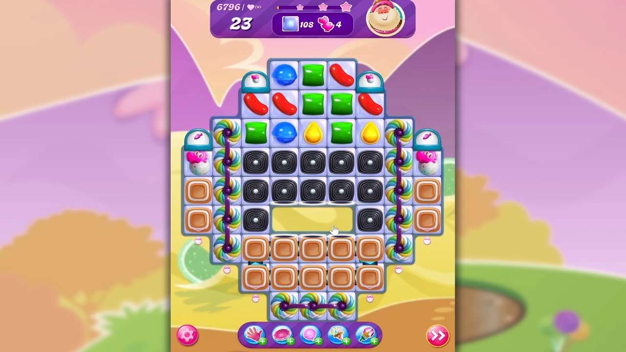 Candy Crush Saga LEVEL 6796 NO BOOSTERS (new version)🐟☑️ - YouTube