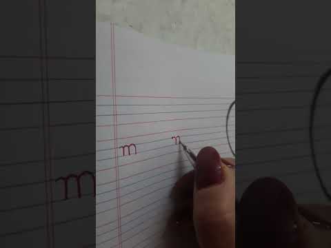 How To Write Small Letter M 