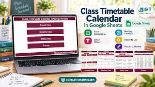 Class Timetable Calendar in Google Sheets