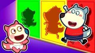 Familia Wolfoo Español | ¡WOLFOO Y EL DESAFÍO DE LA PUERTA MISTERIOSA! - Dibujos Animados Educativos