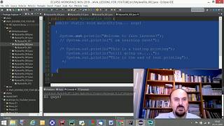 Famous Java Dersleri - 1- Eclipse IDE üzerinde uygulama, kodlama, program çalıştırma Profile