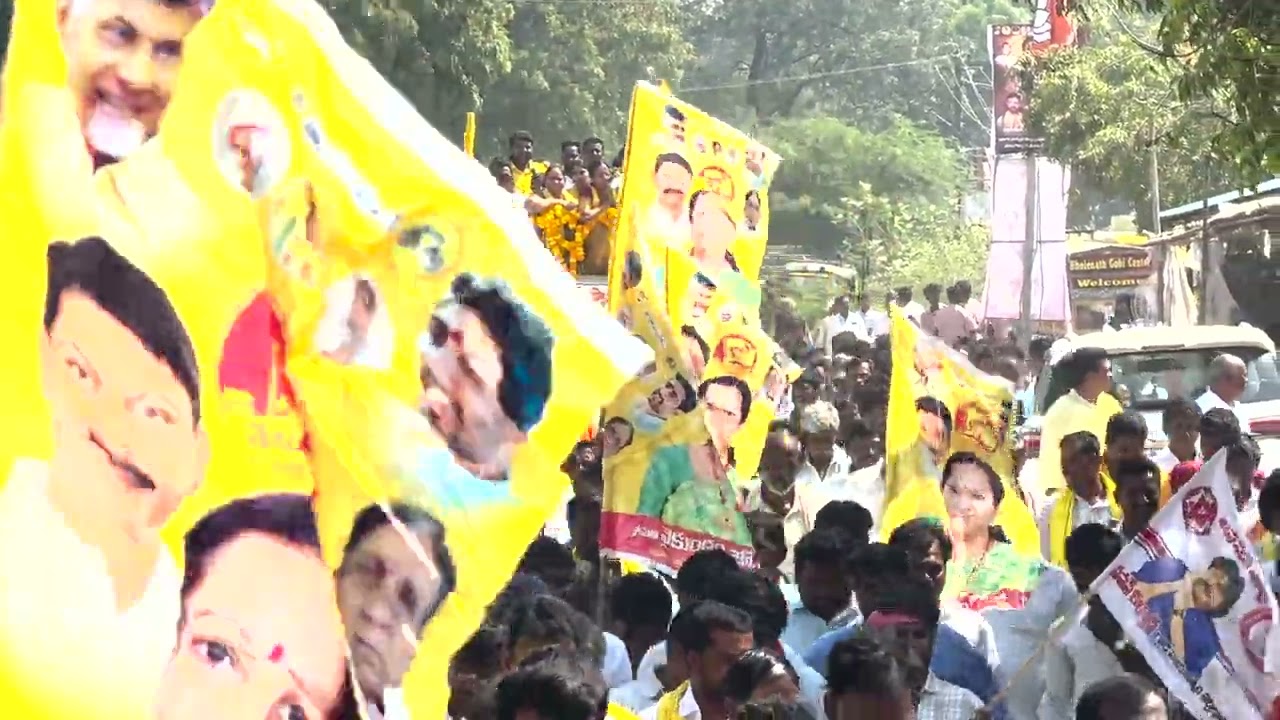 Alur TDP Incharge Vykuntam Jyothi mass Following 