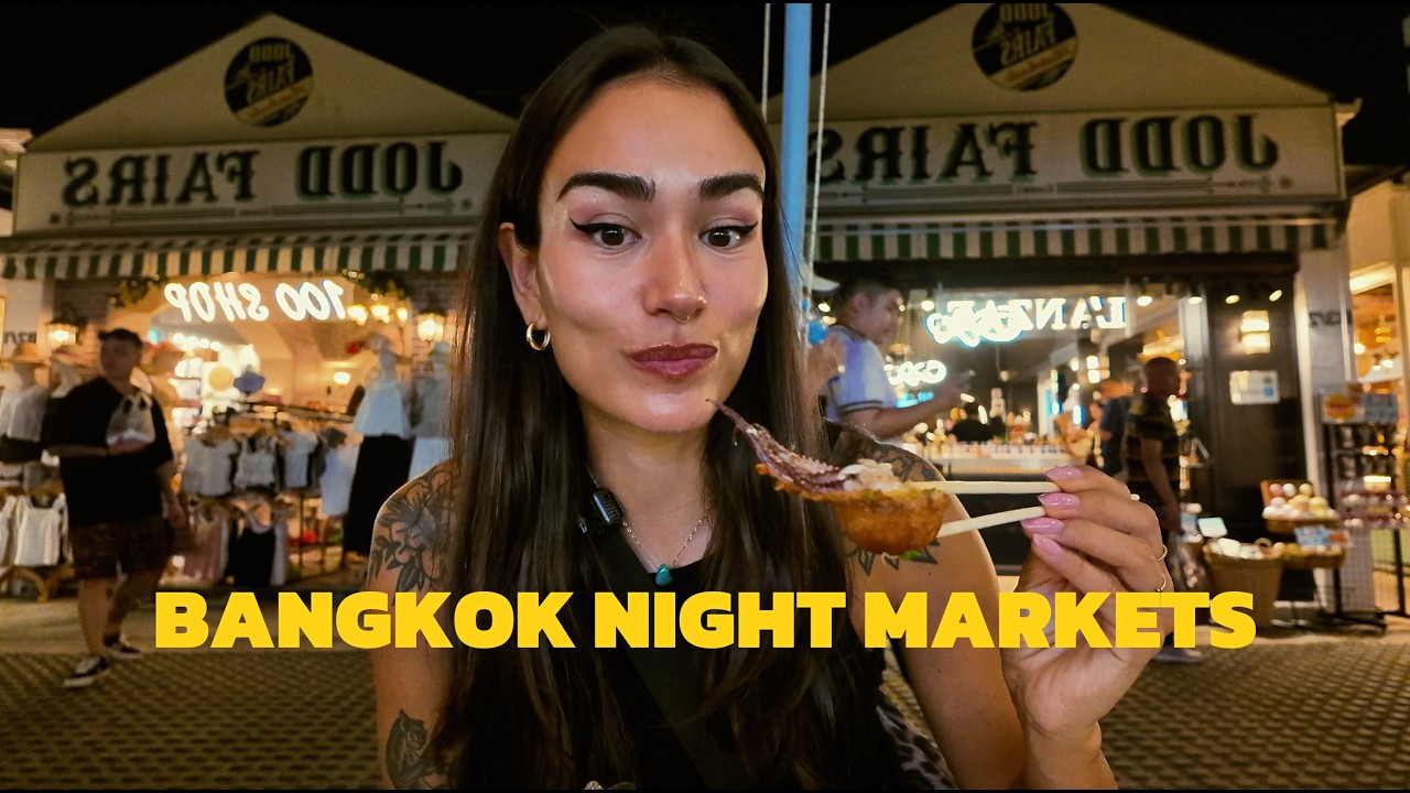 Гастрономический тур по уличной еде Бангкока 🇹🇭 | Обязательно попробуйте блюда на ночном рынке Jo...