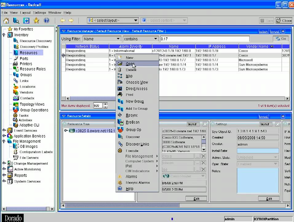 Back up configuration files using Dorado Software's Redcell