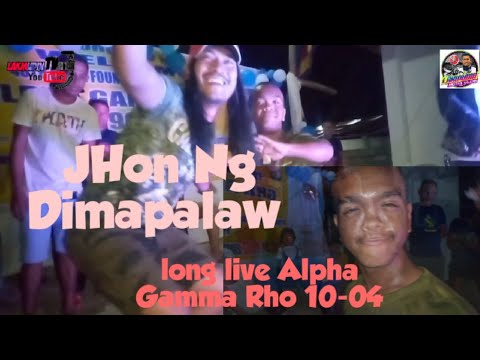 Long live Alpha Gamma Rho 19-04, ito nasi JHON Ng Dimapalaw???