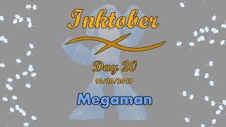 INKTOBER Day 20 - Megaman - The Art Whiz
