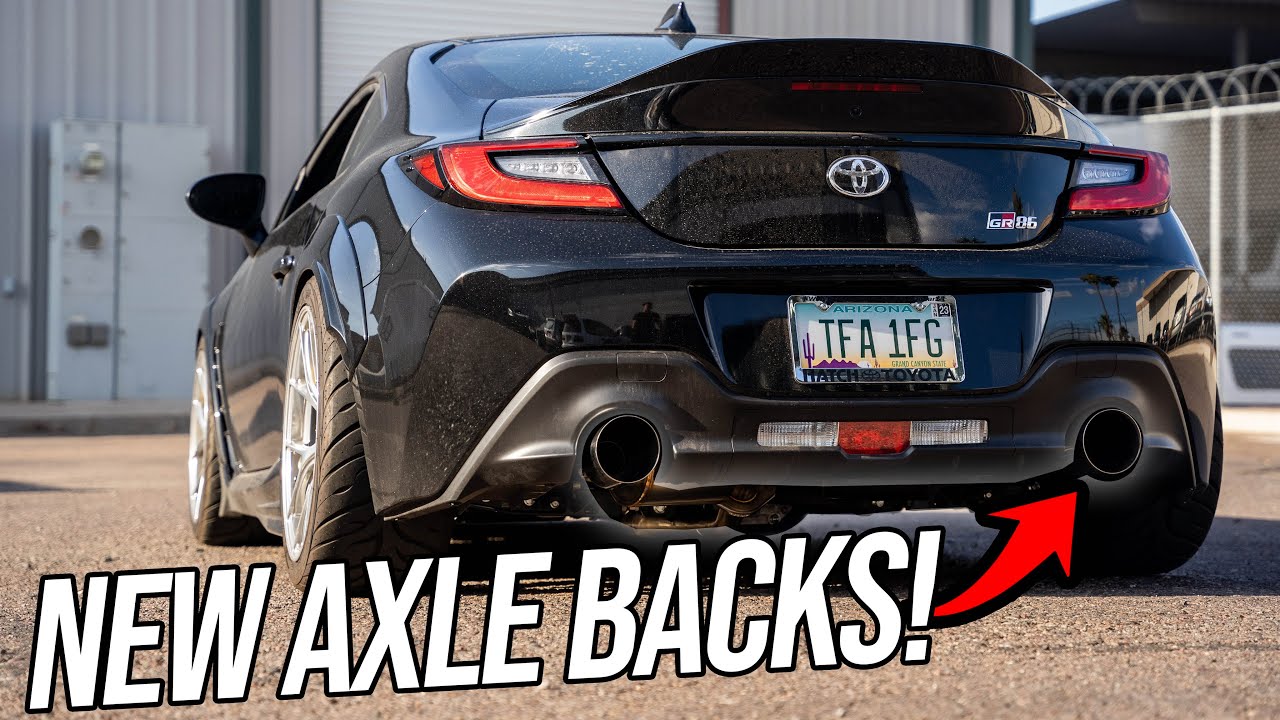 Testing our NEW AXLE BACK EXHAUSTS!!! 2022 BRZ/GR86 YouTube