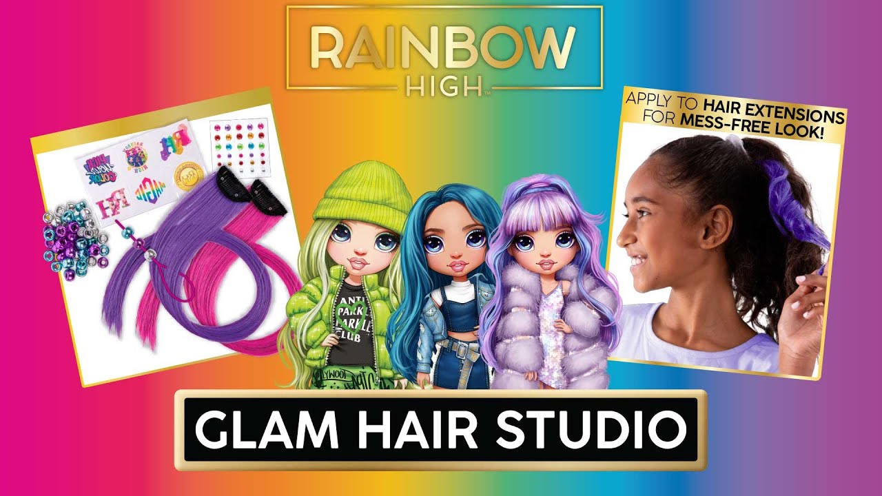 Rainbow High Glam Hair Studio 