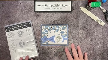 Stamp with Jini COLOR & CONTOUR CARD by Jini Merck