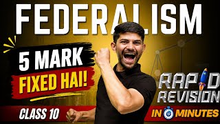 Detailed Federalism | 10 Minutes Rapid Revision | Class 10 Civics 2025-26  Profile