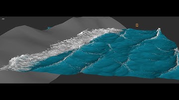 TyFlow fake foam with scena