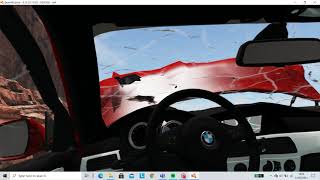 BeamNG loose control crash BMW E60 screenshot 4