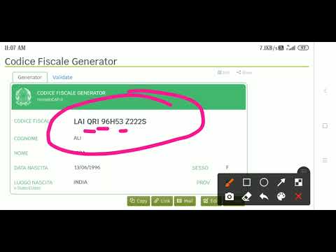 How To Generate Fiscalè Code?