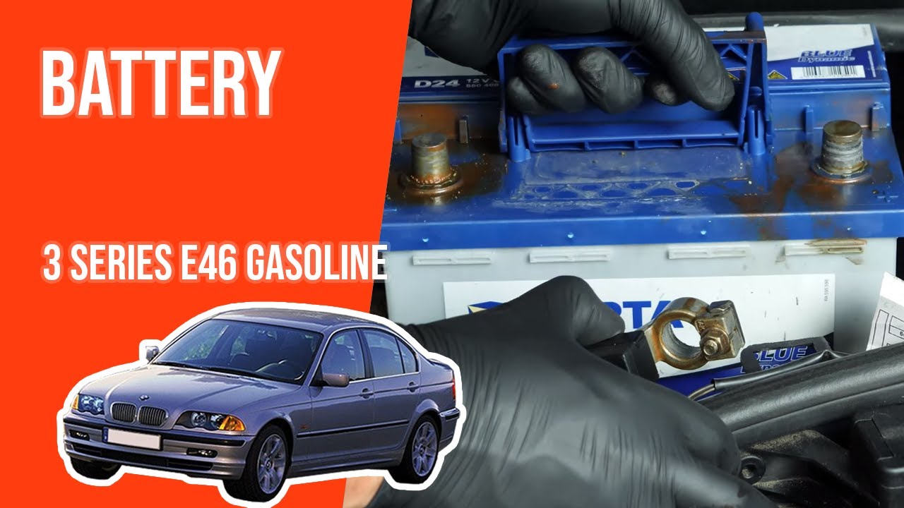 How to replace the car battery BMW 316i E46 🔋 - YouTube