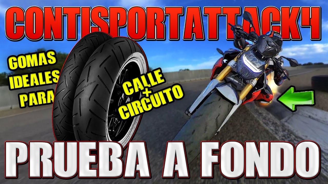 PRUEBA NEUMATICOS MOTO CONTI SPORT ATTACK 4 A FONDO !!! ZODZ MOTOVLOG