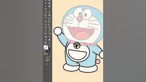 How to Draw Doraemon Using the Pen Tool in Adobe Illustrator | Full Tutorial